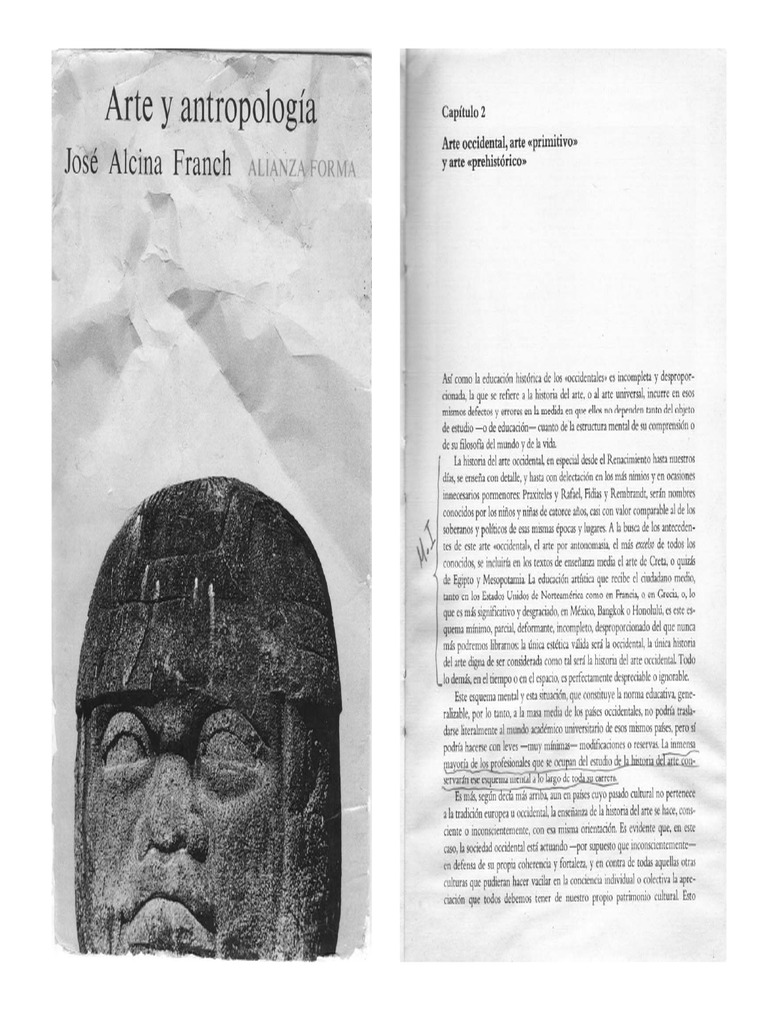 jose alcina franch arte y antropologia